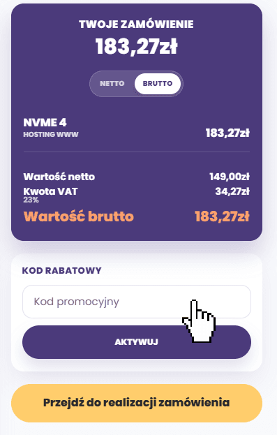 hostido kod rabatowy